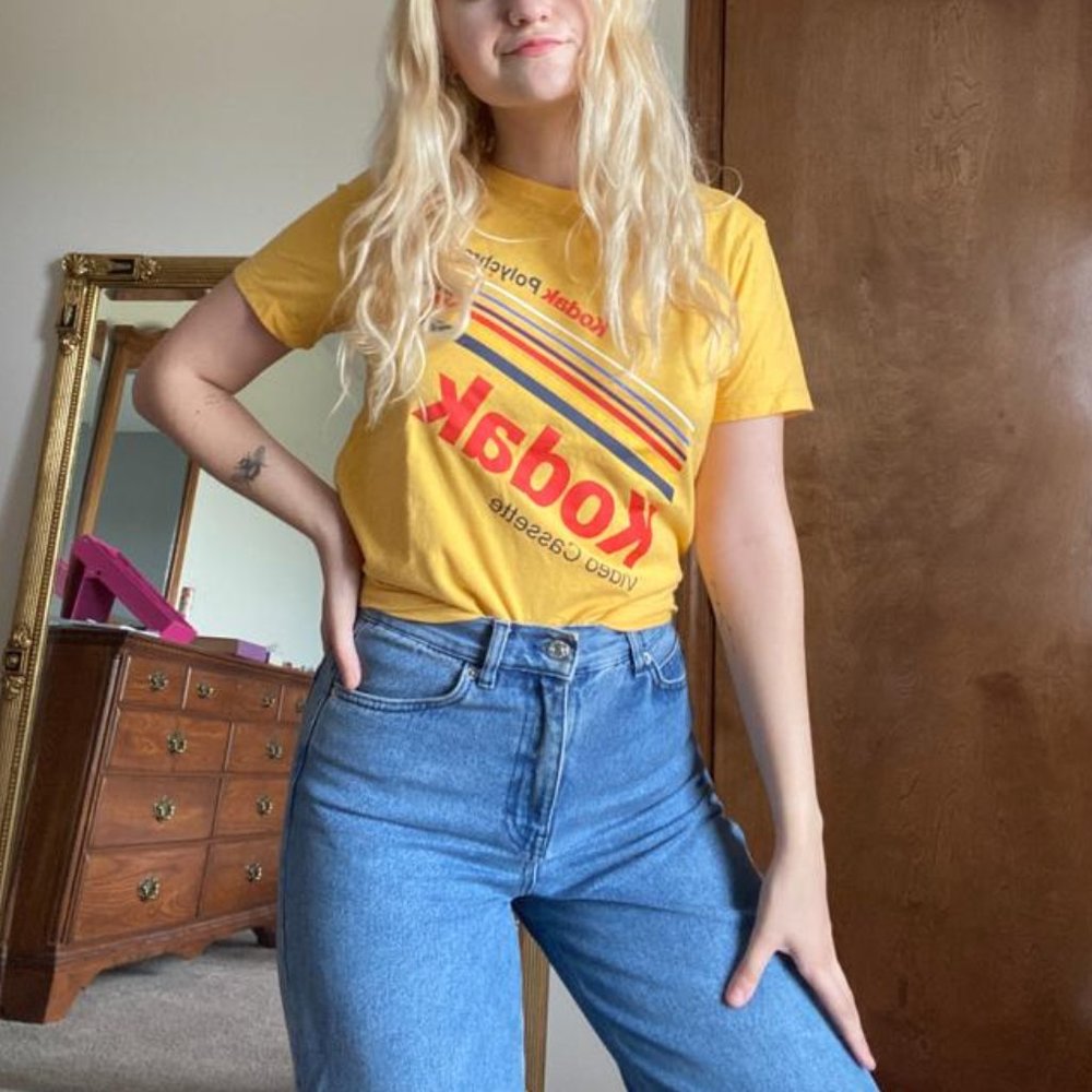 Official Kodak Yellow Tee 80s Style